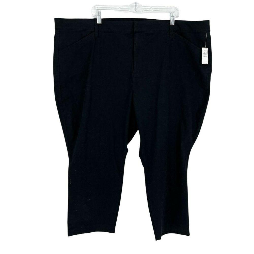New Old Navy Pants Women's Plus 26 Short Pixie Mid-rise Black Casual Jea… - Picture 1 of 9